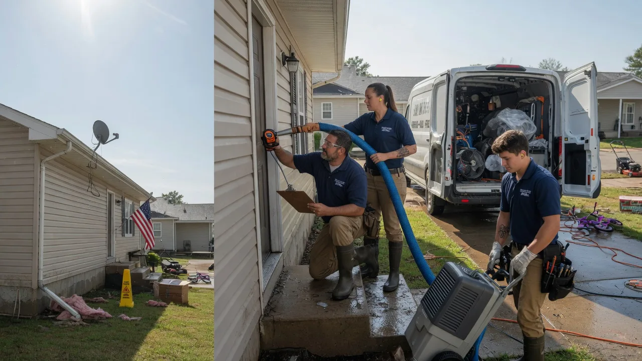 Ceiling Water Damage Restoration in Coushatta, LA near me